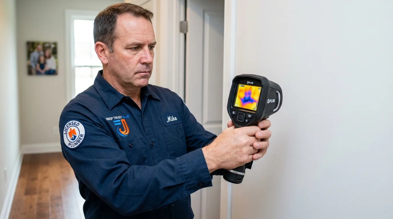 Thermal imaging leak detection by Johns Plumbing LLC in Evergreen Park